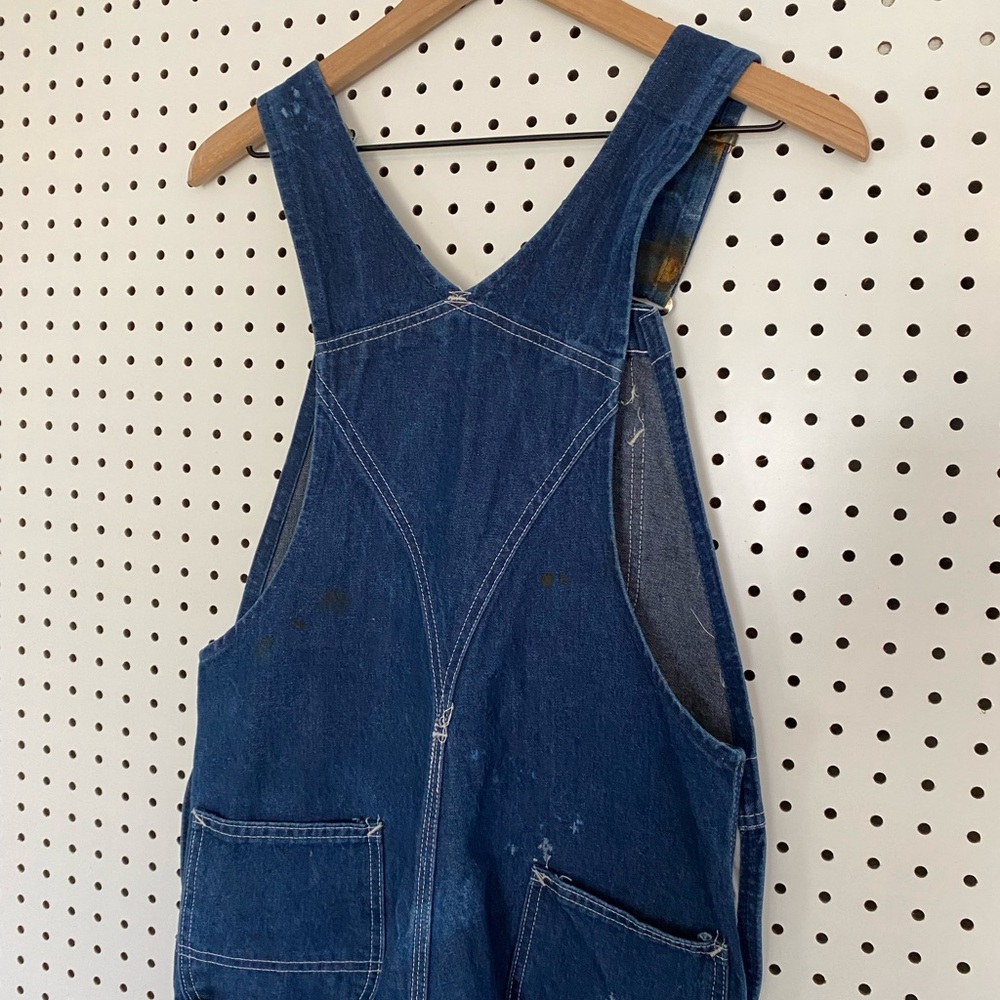 Carhartt Dark Blue Denim Women's Overalls - Picture 8 of 13